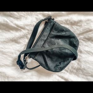 Coach Small Black Signature Crossbody